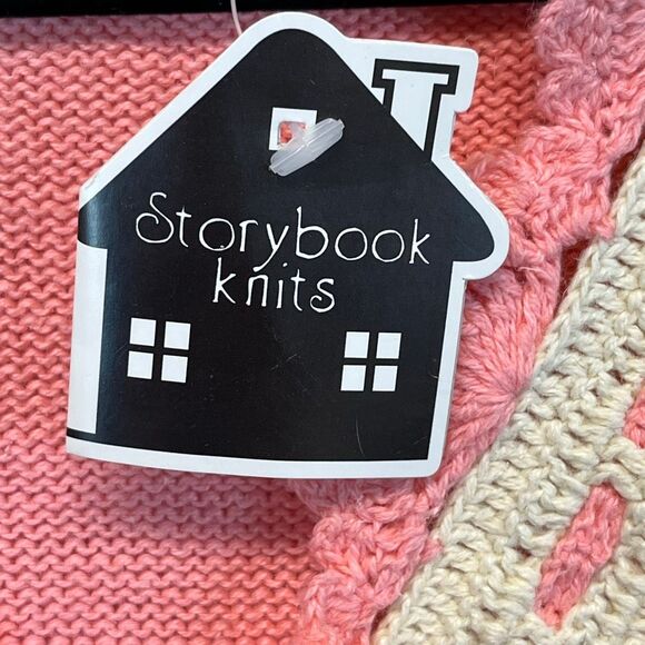 NWT STORYBOOK KNITS Women’s Cardigan 2X Coral Crochet Lace Button Front Sweater - Picture 6 of 16